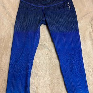 Reebox Leggings Tights Navy/Blue 20 inches length -sz small